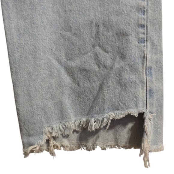 Frame High N Tight Wide Crop Jeans Sz 26 Legacy Chew Distressed Grunge 90s/Y2k - Picture 8 of 11